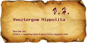 Vesztergom Hippolita névjegykártya